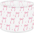 LASENLANP Drum Lamp Shade Cute Coquette Aesthetic Pattern Seamless Pink Ribbon Bow White