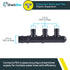 SharkBite 3 Port PEX Expansion Poly Tee, 3/4 Inch Closed Trunk with 1/2 Inch Outlet, Multi Line Water Manifold Plumbing Fittings for PEX-A Tubing, UAMPT3CZ by SharkBite
