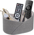 YAPISHI Remote Control Holder with 3 Compartments, Modern PU Leather Desk Accessories Organizer for Office/Home
