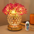 Hydrangea Flower Lamp with Remote, Rechargeable 16 Colors Changing Artificial Flower Table