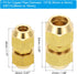PATIKIL Pipe Extension Joint Connector Set | 2Pcs Free Welding AC Copper Pipe Coupling Adapter for Refrigeration HVAC