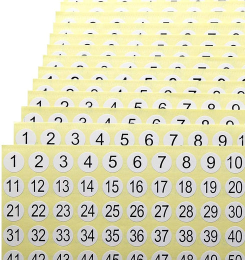 dealzEpic Number Stickers 1 to 100 Self Adhesive Small Round Labels