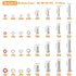 Senyard M2 M3 M4 M5 304 1415pcs Nuts and Bolts, Stainless Steel Metric Bolt Assortment (Lock & Flat Washers),Metric