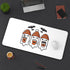 GENERIC Ghost & Coffee Desk Mat - Halloween Office Decor, Cute Haunted Desk,