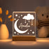 With Love From Julie Personalized Night Light for Kids Girls Boys Customized Gifts for Baby Girl Nursey Lamp Bedroom
