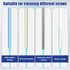 XIHIRCD 2pcs 6mm+8mm Silicone Straw Brushes, Extra Long Straw Cleaner Brush Reusable Hanging Straw Cleaning Brush