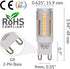 Simba Lighting G9 LED Light Bulb (5 Pack) 4W T4 40W Halogen Replacement for Pendants, Ceiling Lights, Desk Lamp, Wall Sconce, 120V JCD Bi-Pin Base Non-Dimmable, 3000K Soft White by Simba Lighting