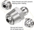 8pcs 201 Stainless Steel Straight Grease Fitting, PT1/8"-28 SAE Thread Hydraulic Grease Nipple Accessories for Car