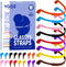 YGDZ Glasses Strap, 8 Pack Kids Eyeglasses String Holder, Silicone Elastic Sports Strap with Ear Grip Hooks, 8 Colors