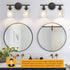 2 FOLKSMATE Bathroom Light Fixtures, Light Matte Black Vanity Light, Vintage Wall Sconces Lighting, Modern Bath Wall