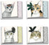 The Best Card Company 12 Beautiful Blank Note Cards Bulk - 4 x 5.12 Inch (4 Designs, 3 Each)