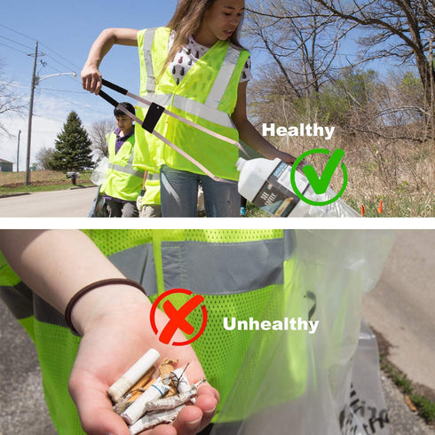 Long Trash & Garbage Picker Grabber Tool - Lightweight Aluminium Litter Pick Up Stick, Garden Nabber