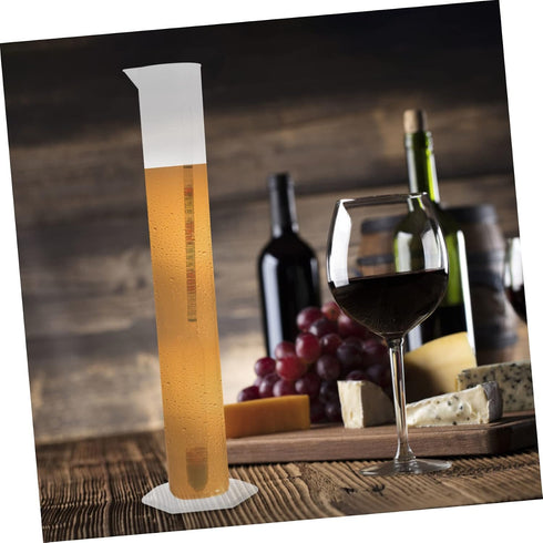 Generic 2 Sets Home Brew Hydrometer Kit Round Cylinder Triple Scale Alcohol Meter for Wine Making Beginners