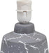 LT1171-GRY 13.78" Simple Designs Chic Glow Marble Inspired Ceramic Table Lamp with Fabric Shade, for Bedroom, Office