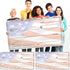 Giant Check 2 Pieces Fake Large Blank Presentation Checks for Donations, Fundraisers, Awards, Prizes (30 x 16 Inch)