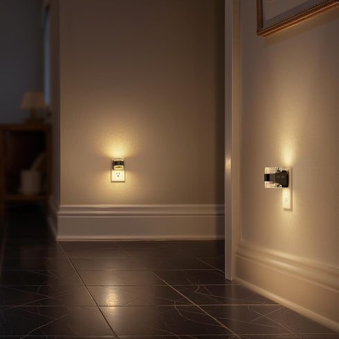 Dimmable 3000K 5 Briignite LED Night Light Plug into Wall, Night Light with Bubble Design Warm & Brightness Levels