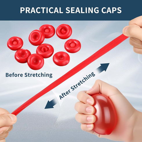 Zonon 100 Pieces Caulk Cap, Caulk Saver Finishing Tool Tube Covers for Sealing and Preserving, Red