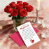 APIOTEIA Boyfriend Valentines Day Card Romantic Valentine's Day Card for Him Lovely Anniversary Cards for Boyfriend