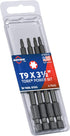 Mayhew Tools 19333-4 USA Torx Power Bit T9 x 3.5", 4-Pack for Power Tools