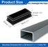 16 2 3/4 1 5/32 Inch uxcell Pcs Rectangle Tubing End Caps x Plastic Hole Plugs Insert End Cap for Metal Tubing Post