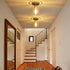 1-Light 1 Pack YYT Brushed Nickel Semi Flush Mount Ceiling Light, Small Hallway Light Fixture Ceiling, Over Sink
