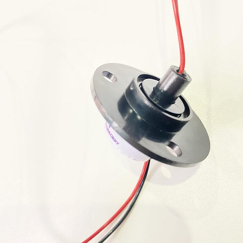 Taidacent Slip Ring Collector Ring Rotary Electrical Contact 5A 15A 20A 30A 40A 60A 2 Wires (5A)