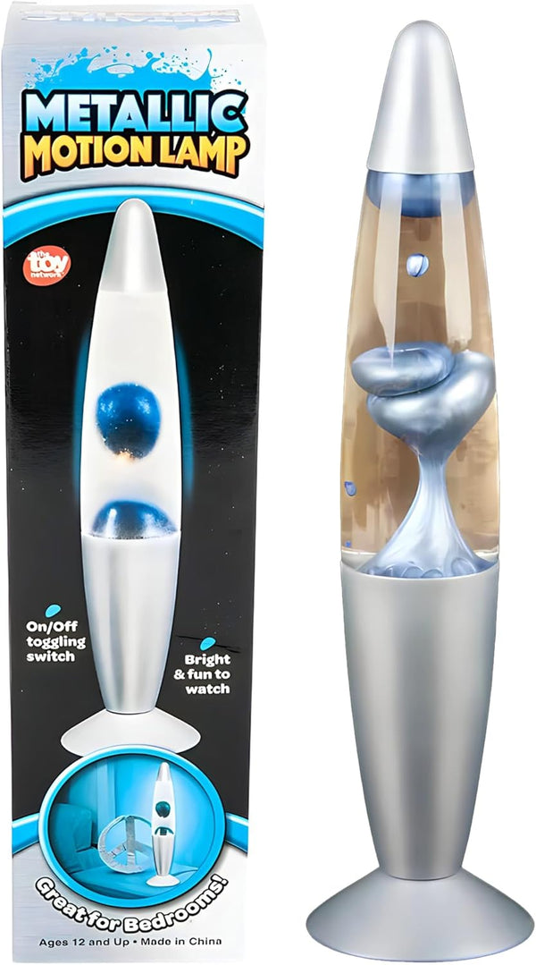 Rhode Island Novelty 13.5" Blue Metallic Wax Motion Lamp
