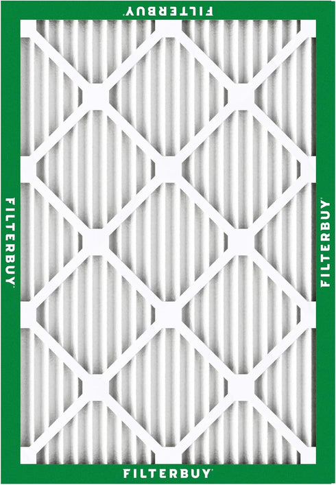 Filterbuy 16x20x1 Air Filter MERV 8 Dust Defense - Pleated HVAC AC Furnace Replacement (Actual Size: 15.50 x 19.50 x