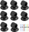 BTSKY Stainless Steel Pen Holder Clips 8 Pack (Black)