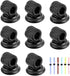 BTSKY Stainless Steel Pen Holder Clips 8 Pack (Black)