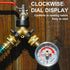 0-100 psi Water Pressure Gauge, 2-1/2" Dial Size, Lead-Free for Home Potable Water and Garden Hose