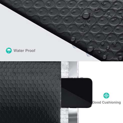 GSSSUSA Bubble Mailers 6x10 Inch, 25 Pack Padded Envelopes for Mailing Jewelry, Small Business, Black