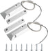 Aoje-Link OC-55 NC Rolling Door Contact Magnetic Reed Switch Alarm Sensor, Zinc Alloy, 2 Wires, 2pcs
