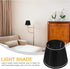 Cozy Pleated Table Lamp Shade Black Fabric with Rhinestones Soft Light Cover for Bedroom Living Desk and Floor Lamps