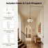 2-Pack 25ft, Cable Matters Hanging Light Cord with Switch - Pendant Light Cord with Plug, Black
