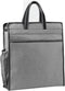 enyuwlcm Oxford Zippered Document Bag, File Tote Bag Pouch with Handle for Carrying Paper Files, 1 Pack (Gray)