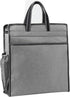 enyuwlcm Oxford Zippered Document Bag, File Tote Bag Pouch with Handle for Carrying Paper Files, 1 Pack (Gray)