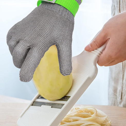 Level 9 Cut Resistant Kitchen Glove Food Grade Stainless Steel Wire Mesh Safety Work Glove Large