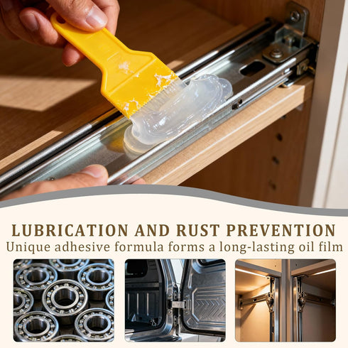 (7 oz) Wood Lubricant Drawer, Wood Wax for Furniture - Multi-Purpose Paste for Wood, Sliding Drawer & Door Hinge