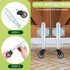 2" Spring Loaded Gate Caster, 2 PCS Heavy Duty Farm Gate Wheels with 4 Holes Mounting Plate, 110 Lbs Capacity