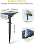 3 2 Pack BAXIA TECHNOLOGY Solar Spotlights Outdoor Waterproof, Lighting Modes Spot Lights, Dusk to Dawn Solar Powered