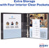 Avery Dual Color Heavy-Duty View Binder, 1" Slant Rings, Pool Blue/Lavender, Holds 250 Sheets (79899)