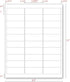 KKBESTPACK 30 1 2-5/8 (100 3000 (KK30) Label Sticker, Address Labels Up Shipping Labels x Self-Adhesive Barcode FNSKU