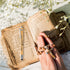Jetec 100 Pcs Inspirational Bible Verse Bamboo Pens, Wooden Retractable Ballpoint Pens with Stylus for Gifts