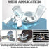 Aienxn 40PCS 5 5/32", 3/16", 1/4", 5/16", 3/8", SAE Wing Nuts Assortment Kit, Sizes- Zinc Plated Wingnuts Fasteners