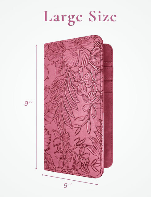 Mymazn Server Book with Zipper and Magnetic Pocket, Cute Waitress Book Server Booklet, Serving Book Fits Server Apron