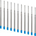 DunBong Blue Ink Refill Pack of 5, Replaceable Medium Point Ballpoint Pen Refills (Blue)