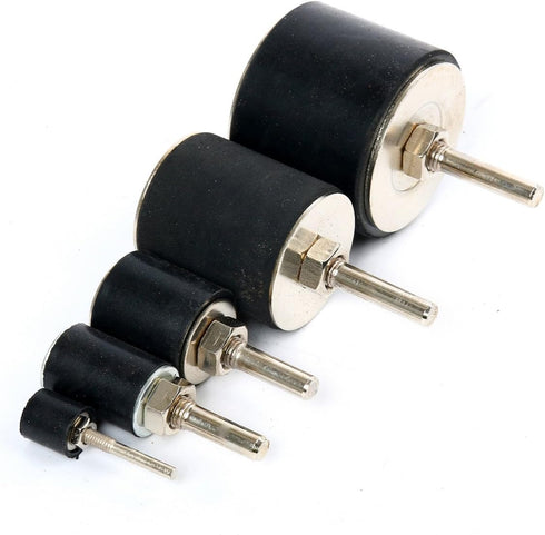 8milelake 25pcs Sanding Round Drum Set for Woodworking, Drill Press Sander Sleeves Tool
