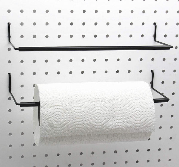 Extendable Paper Towel Holder for Pegboard, Fits Any Standard Pegboard, Organization Accessory Hook for Workshop,