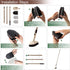 180 1 2 49" Eyliden Shower Scrubber & Tub Scrub Brush with Long Handle - Swivel Head Bathroom Scrubber for Tile